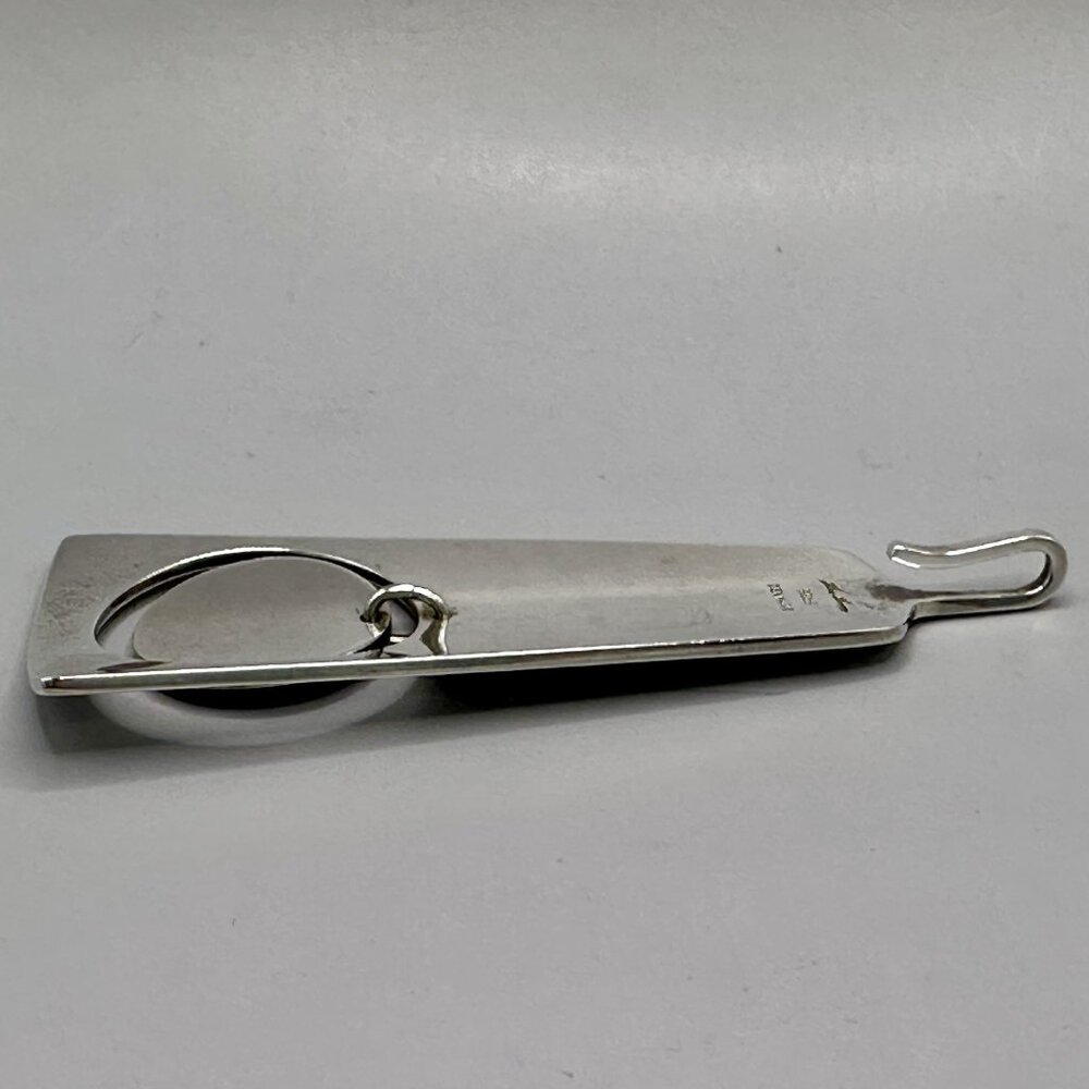 Hans Hansen Denmark #367 Kinetic Pendant 925S Sterling Silver Modernist Signed - Picture 8 of 15